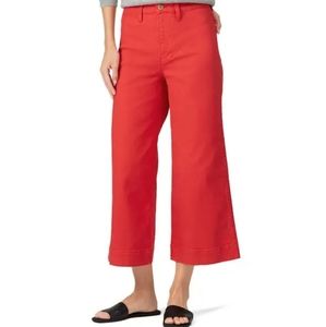 Madewell Red Wide-Leg Pants